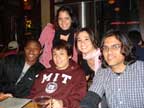 At dinner